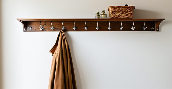 Porte manteau bois pour entrée : charme et praticité vintage
