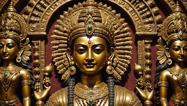 Découvrez la beauté des statues de divinités indiennes