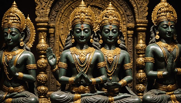Explorez les merveilles des statues des dieux indiens